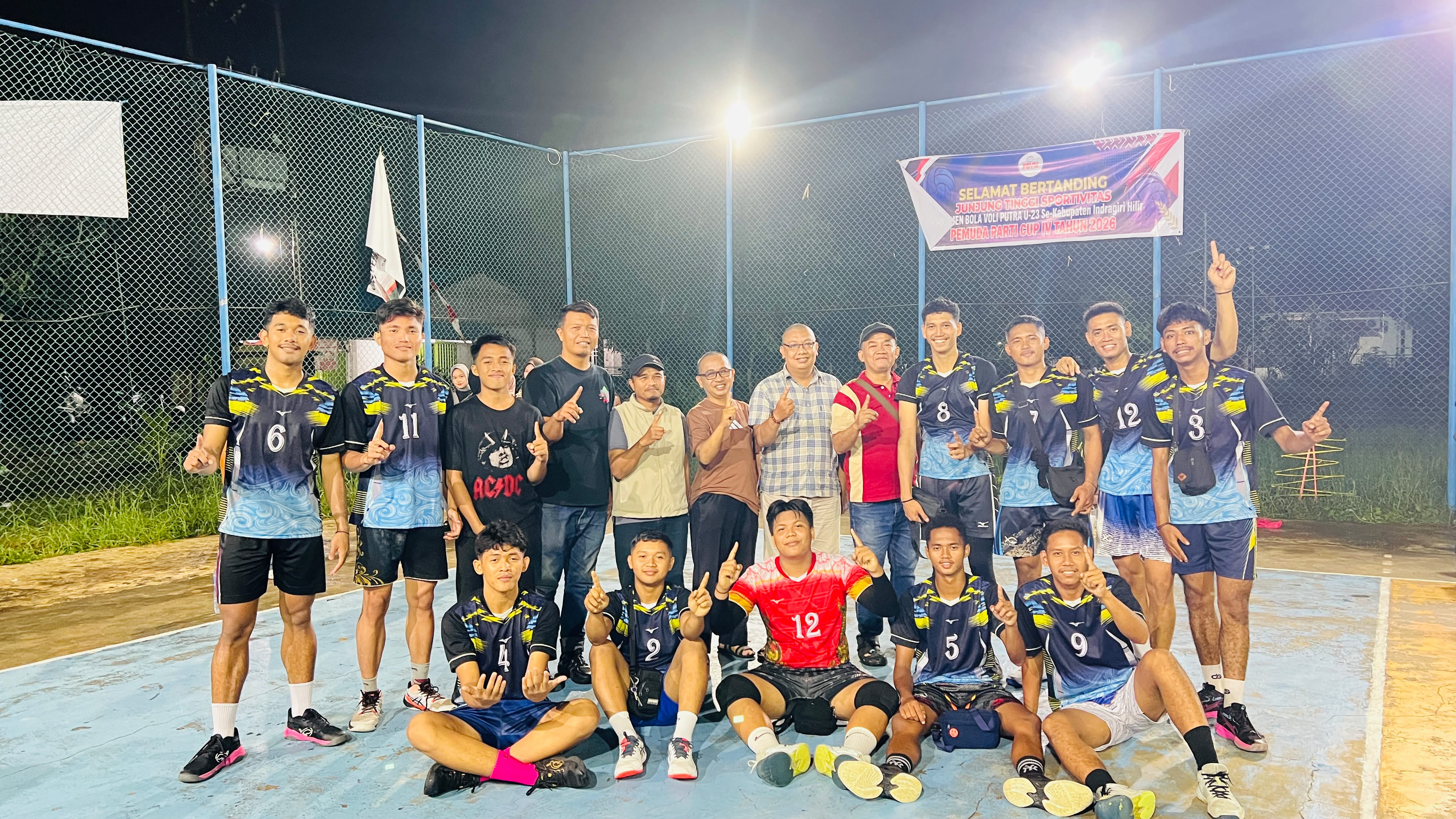 Tim Bola Volly UNISI Raih Juara I pada ajang Pemuda Parti Cup se Kabupaten Indragiri Hilir