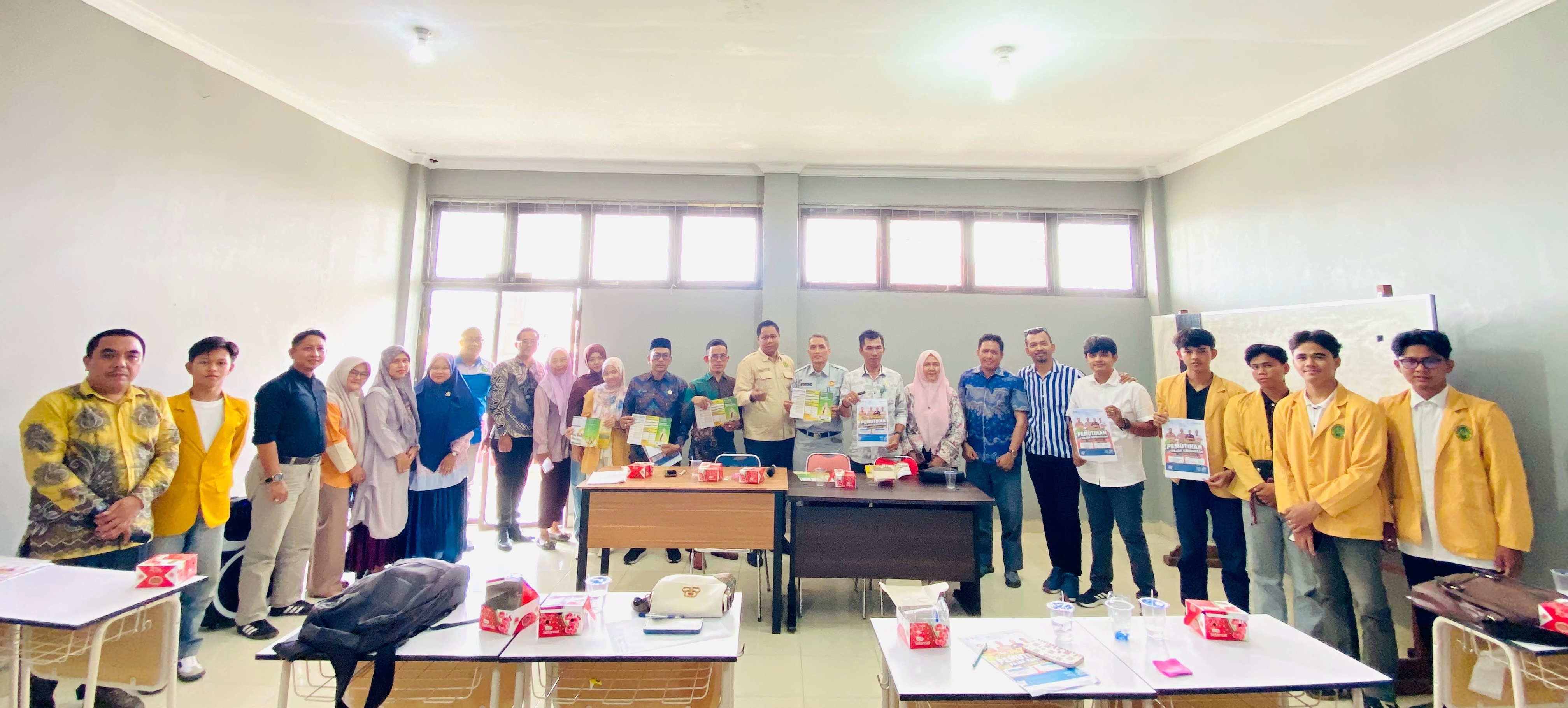 Samsat dan PT. Jasa Raharja Inhil Gelar Sosialisasi Pemutihan Pajak Kendaraan Bermotor di UNISI
