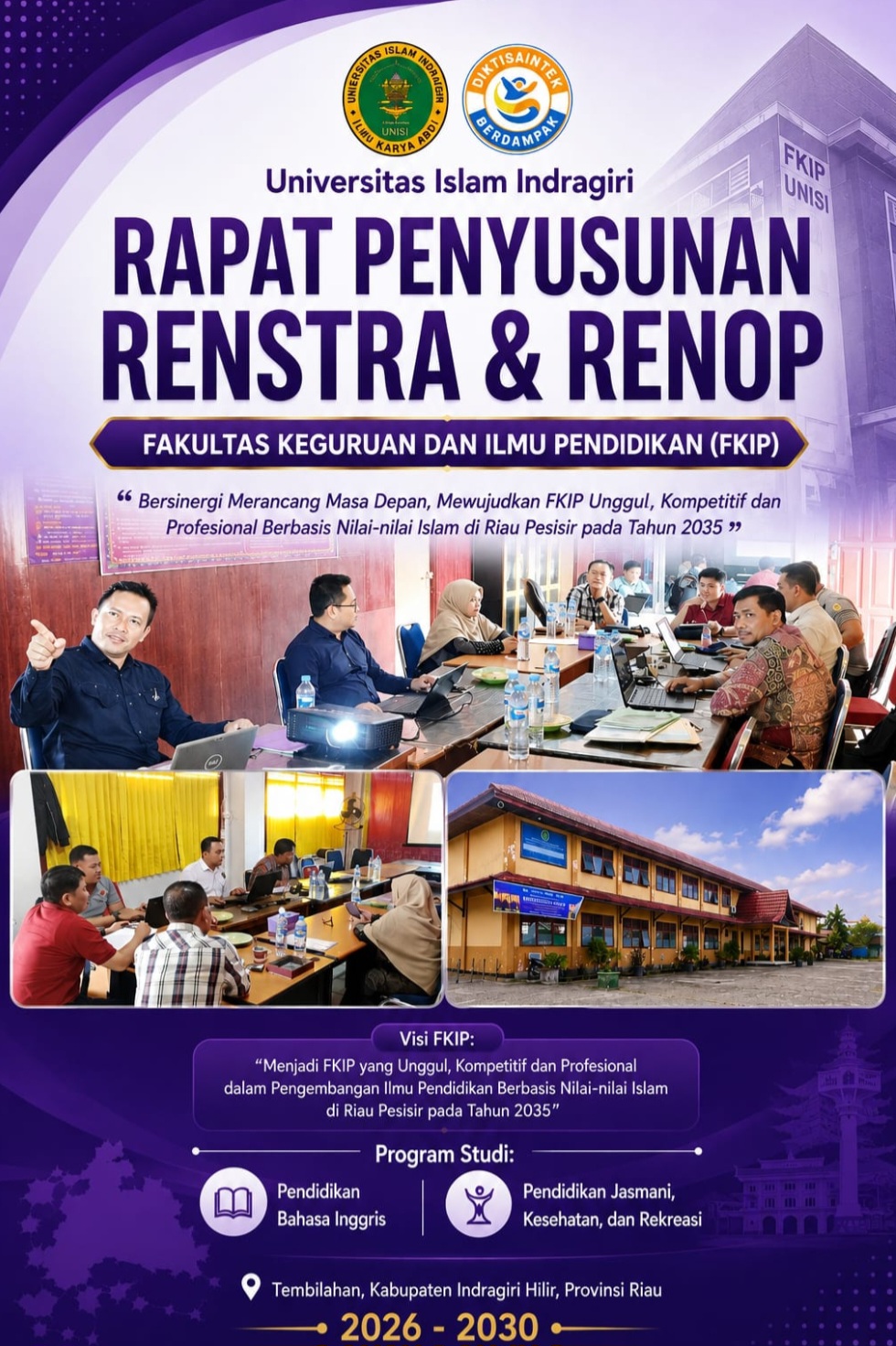 Rumuskan Restra Renop, FKIP UNISI siap melompat jauh menuju Target 2035