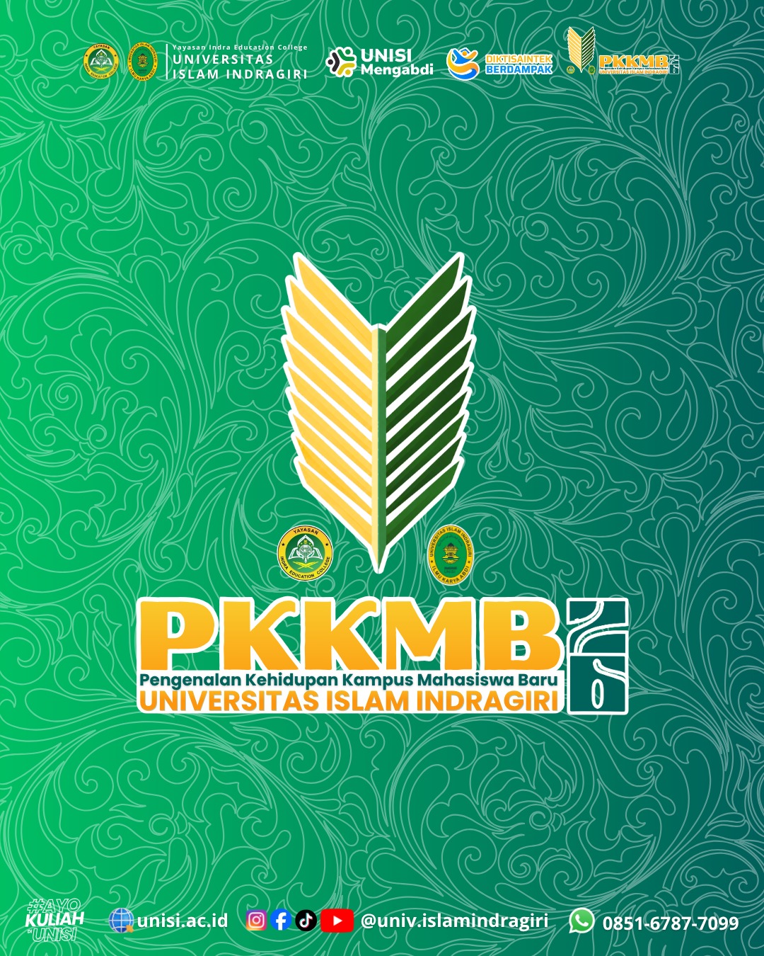 541 Mahasiswa Baru UNISI Siap Kenali Kehidupan Kampus Pada PKKMB Tahun 2026