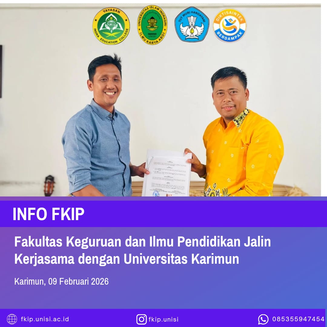 Memperkuat Jejaring Akademik: FKIP UNISI dan Universitas Karimun Resmi Tandatangani Perjanjian Kerja Sama Strategis