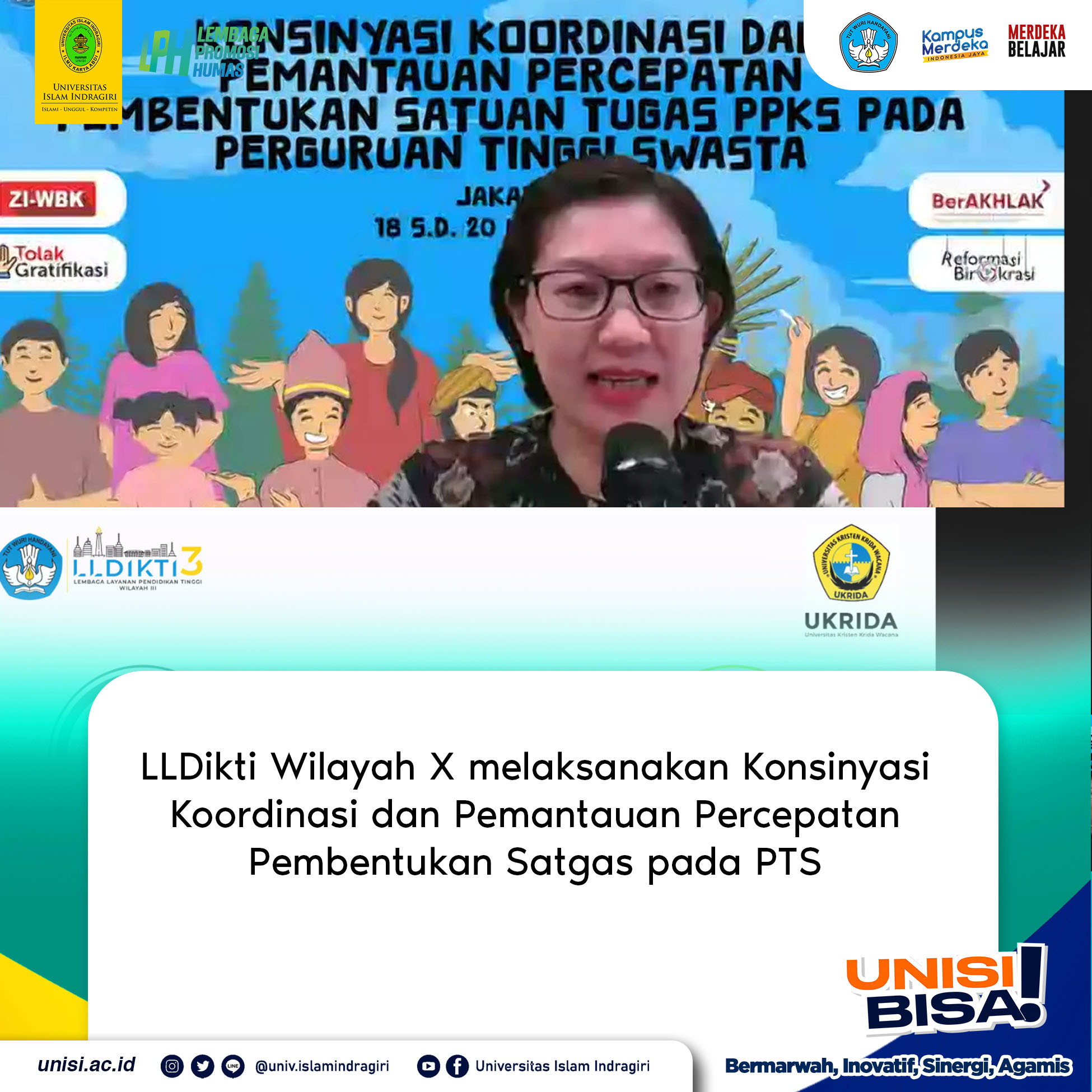 Konsinyasi Koordinasi dan Pemantauan Percepatan Pembentukan Satgas (Satuan Tugas) pada PTS