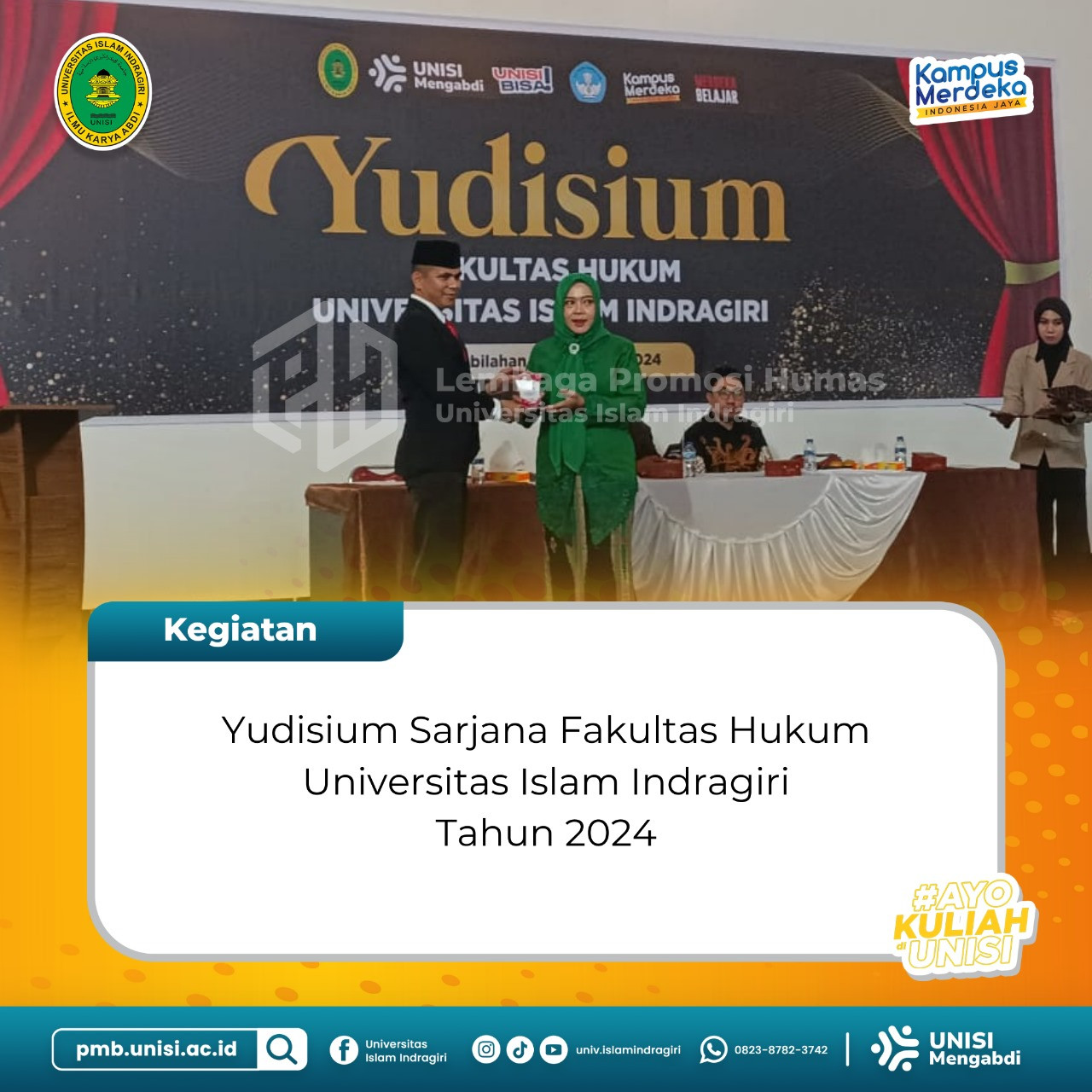 Yudisium Fakultas Hukum Universitas Islam Indragiri Tahun 2024