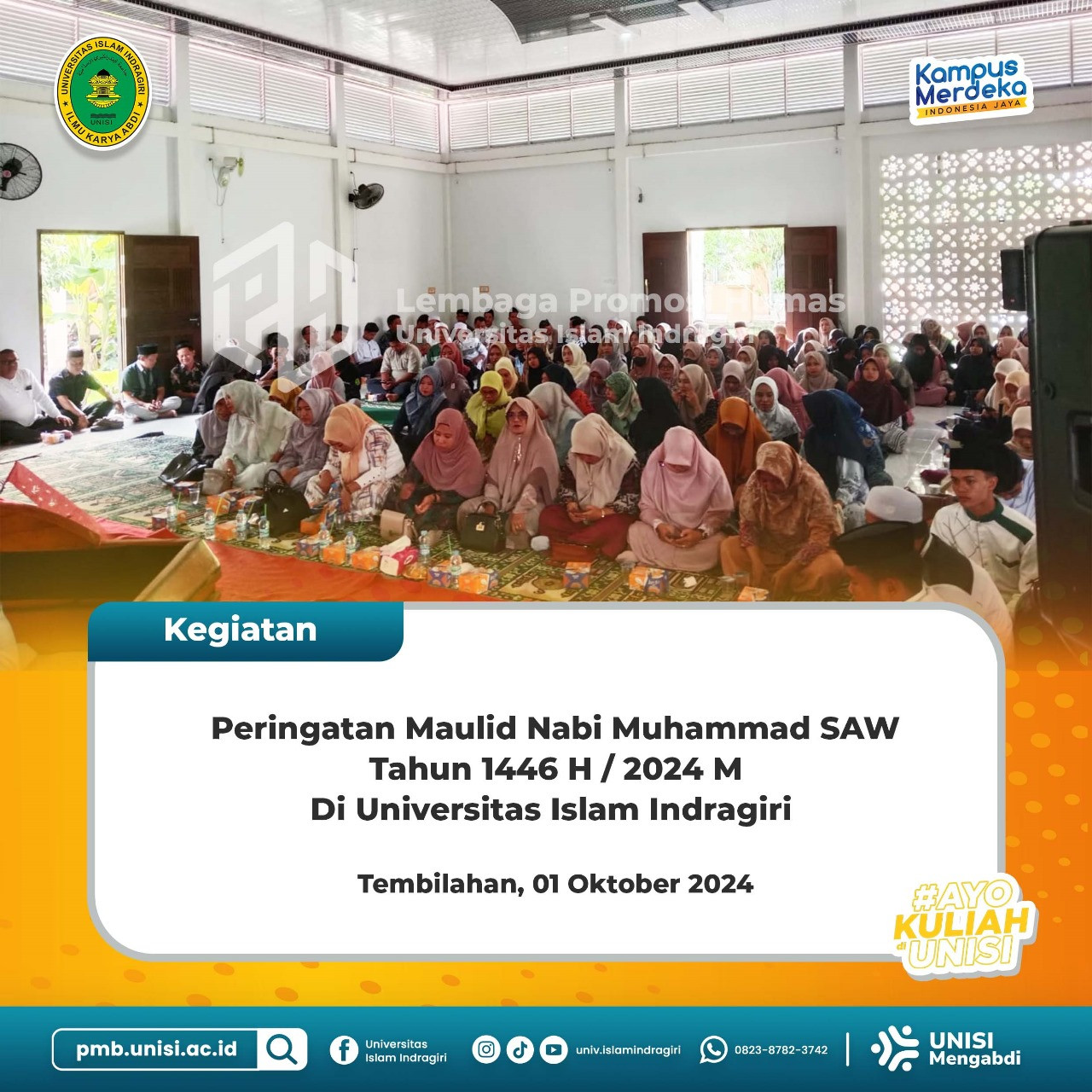 Peringatan Maulid Nabi Muhammad SAW Universitas Islam Indragiri Tahun 1446 H/2024 M