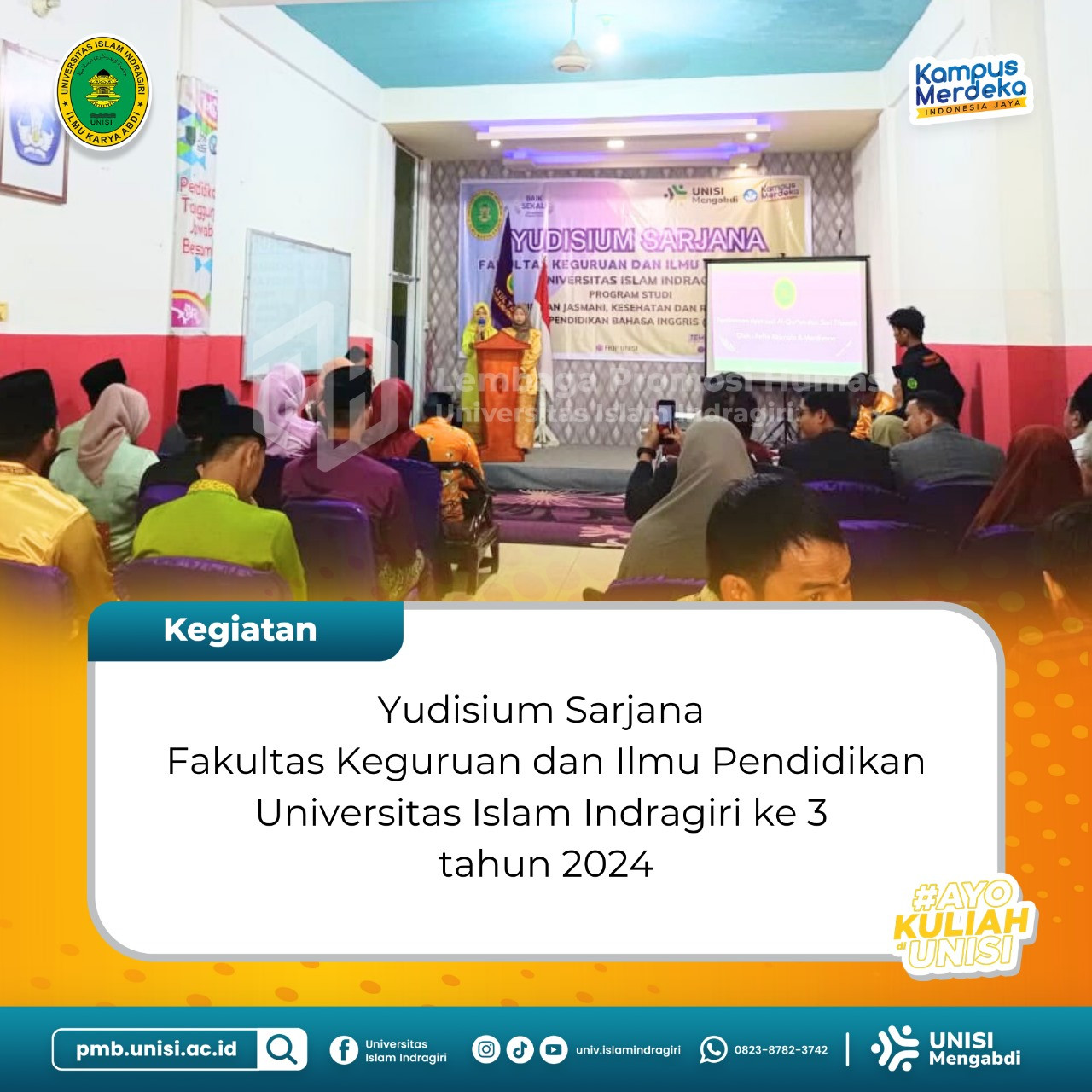 Yudisium ke 3 Fakultas Keguruan dan Ilmu Pendidikan Unisi Tahun 2024