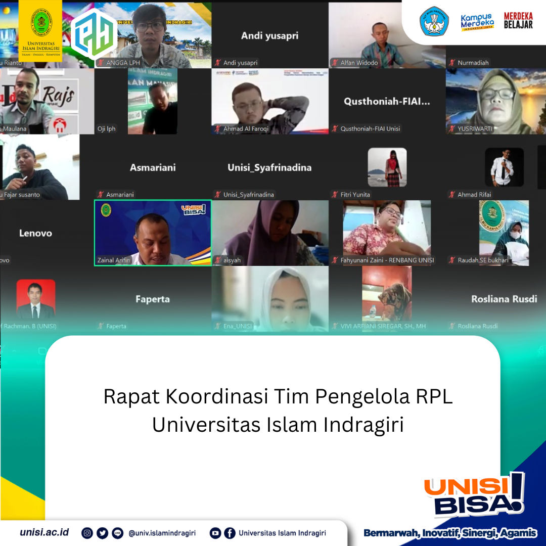 Rapat Koordinasi Tim Pengelola RPL Universitas Islam Indragiri