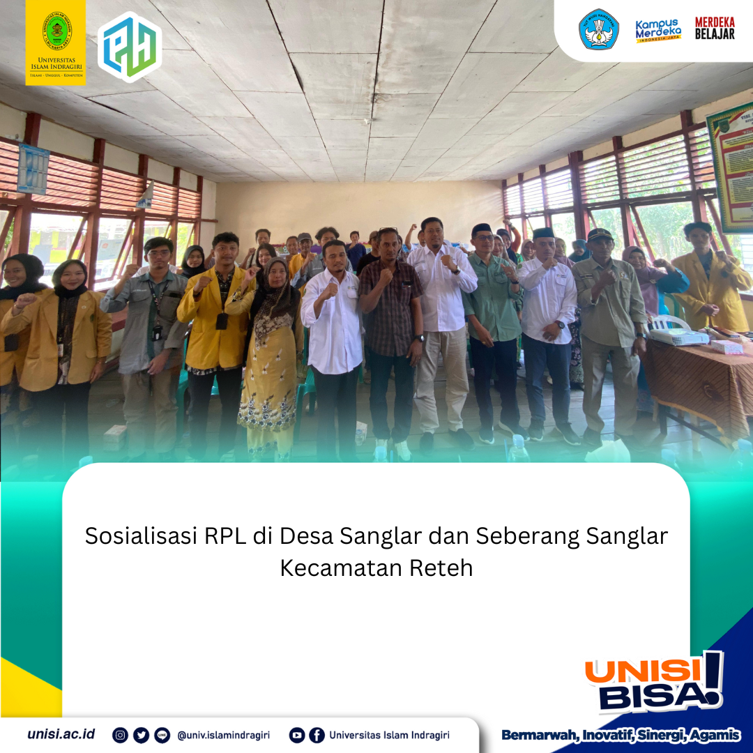 Sosialisasi RPL di Desa Sanglar dan Seberang Sanglar Kecamatan Reteh