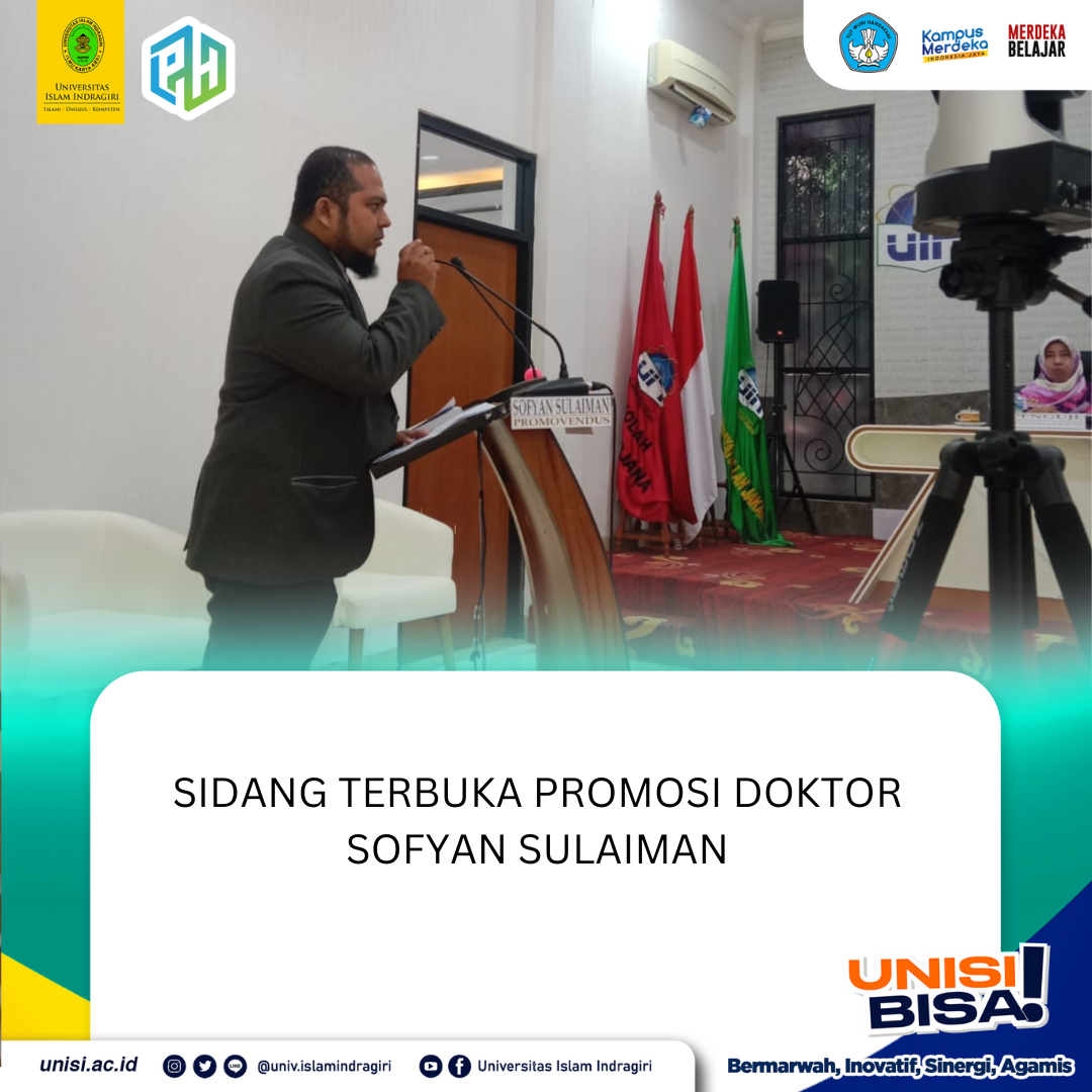 Sidang Terbuka Promosi Doktor Sofyan Sulaiman