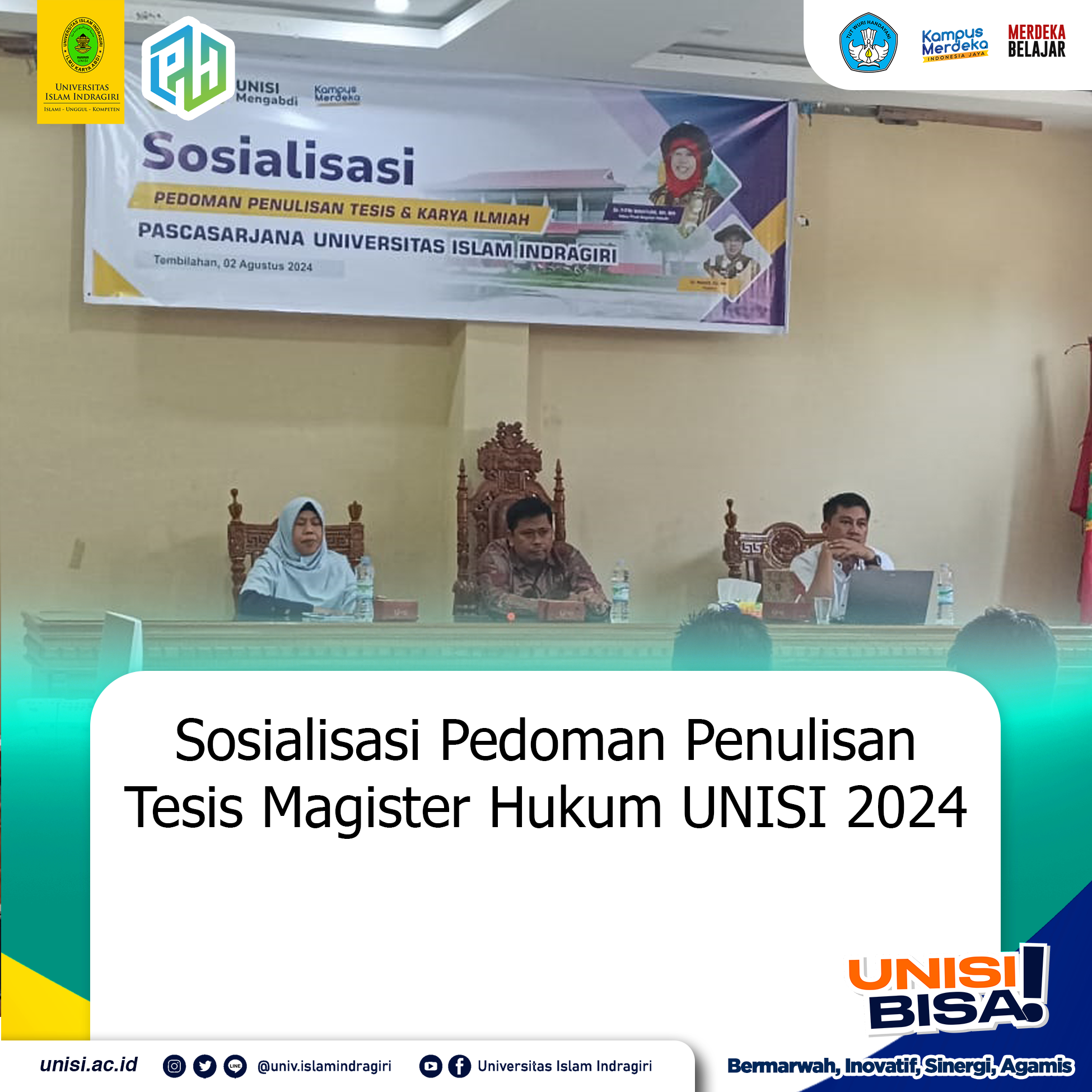 Sosialisasi Pedoman Penulisan Tesis Magister Hukum Unisi 2024
