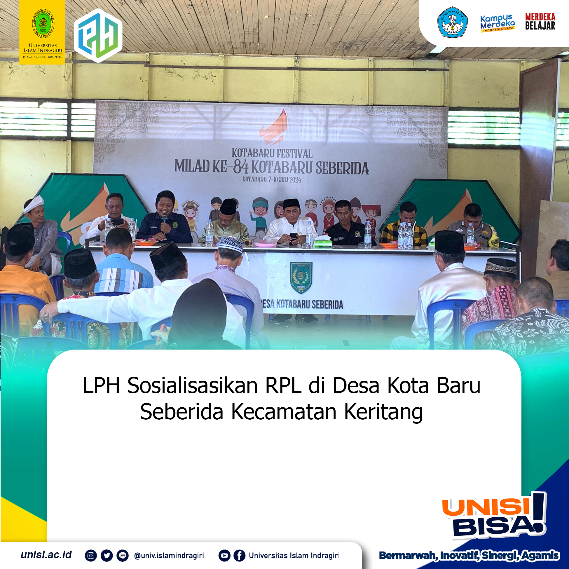 LPH Sosialisasikan RPL di Desa Kota Baru Seberida Kecamatan Keritang