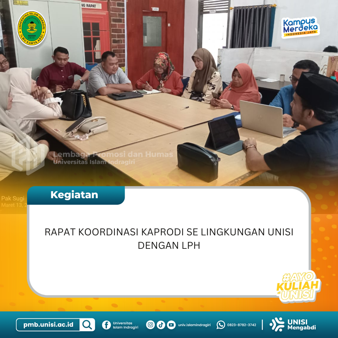 Rapat Koordinasi Kaprodi Se Lingkungan Unisi Dengan LPH