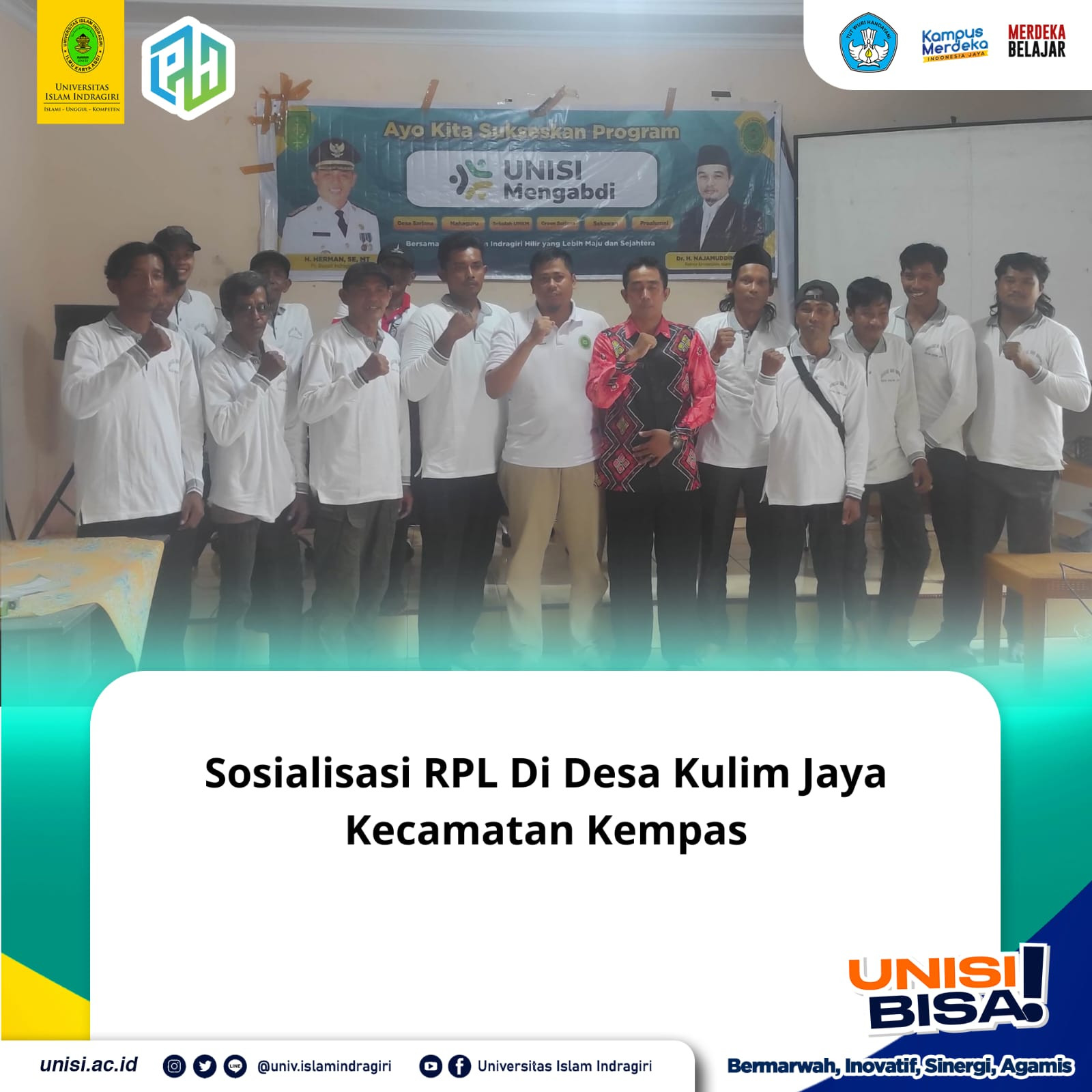 Sosialisasi RPL Desa Kulim Jaya Kecamatan Kempas