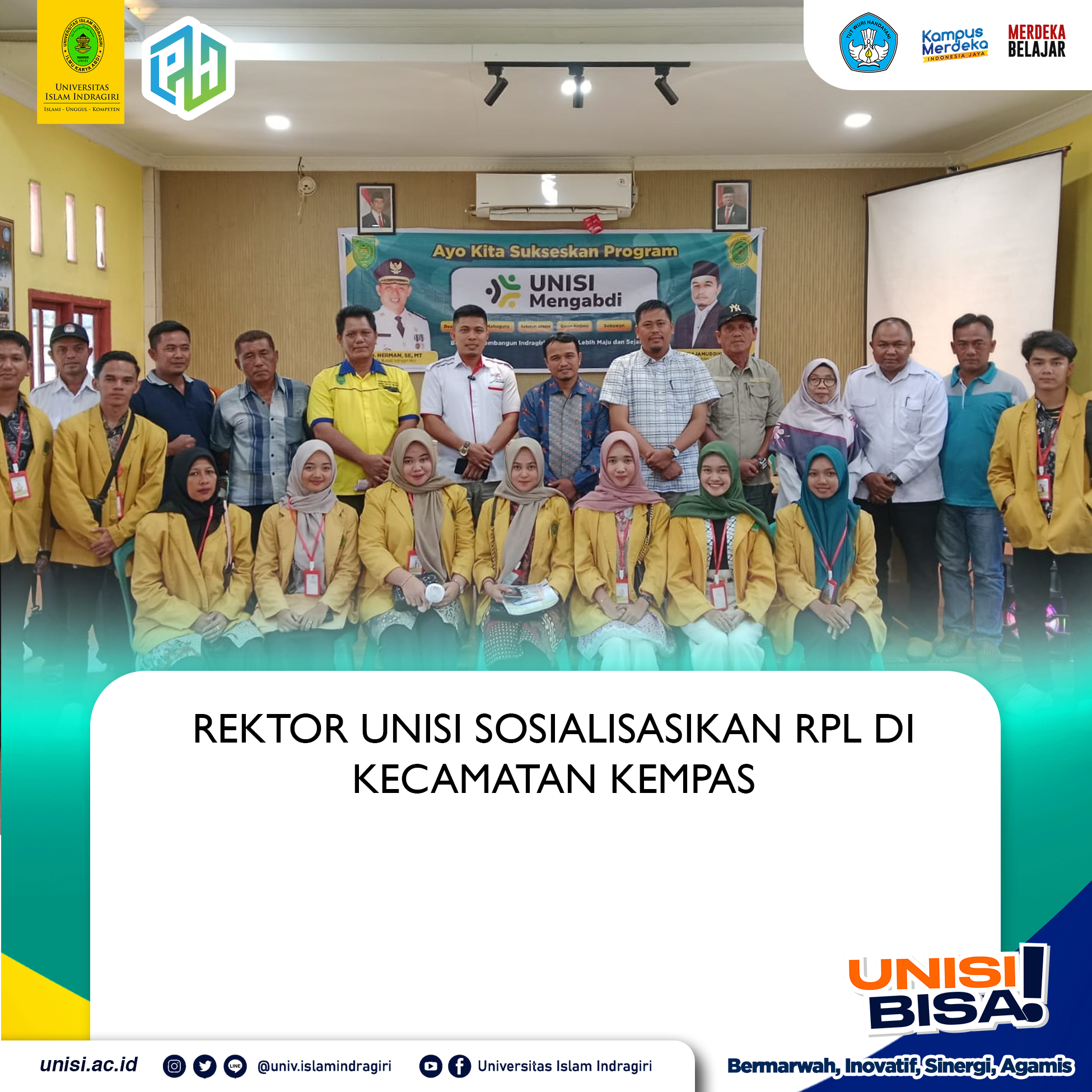 Rektor Unisi Sosialisasikan RPL di Kecamatan Kempas
