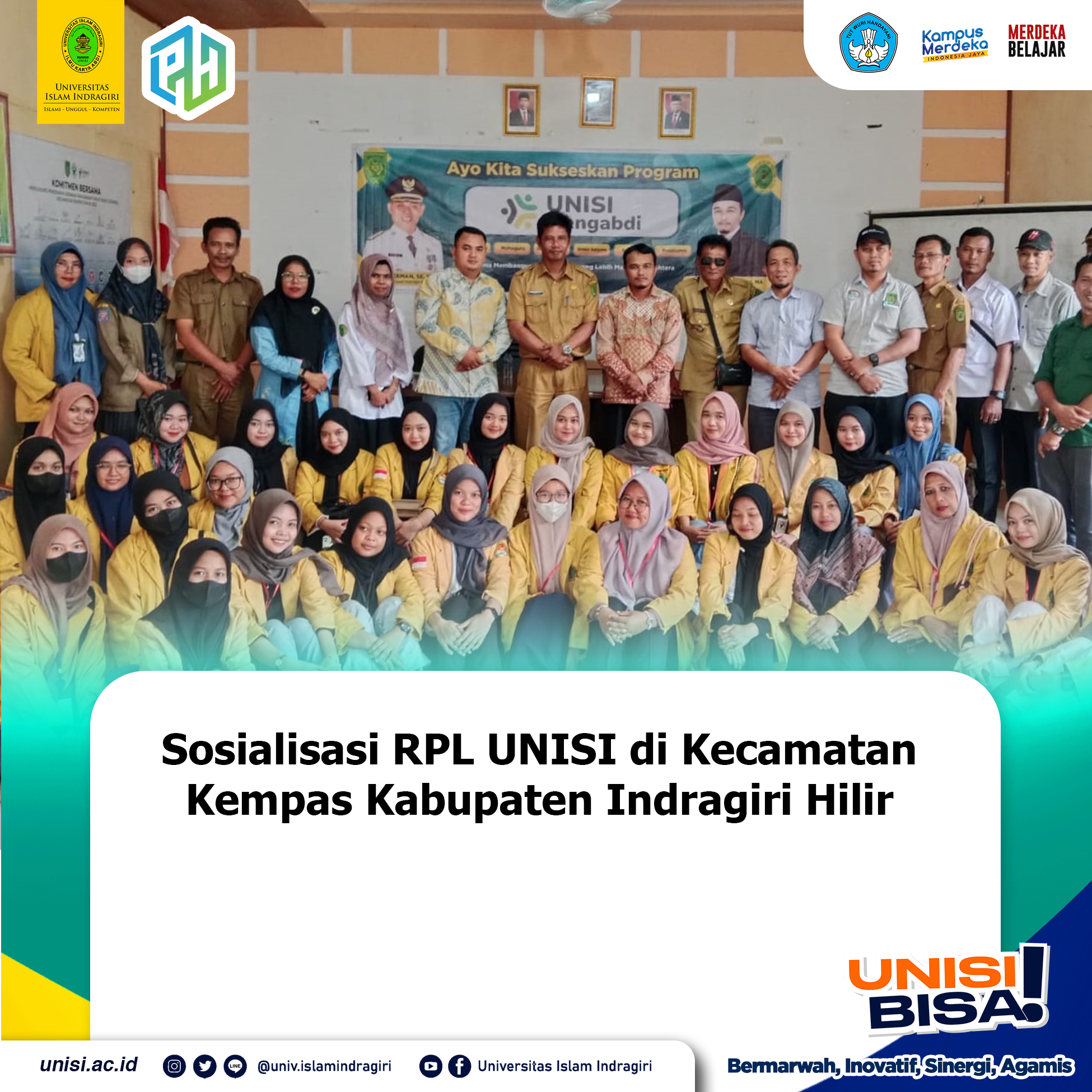 Sosialisasi RPL UNISI di Kecamatan Kempas Kabupaten Indragiri Hilir