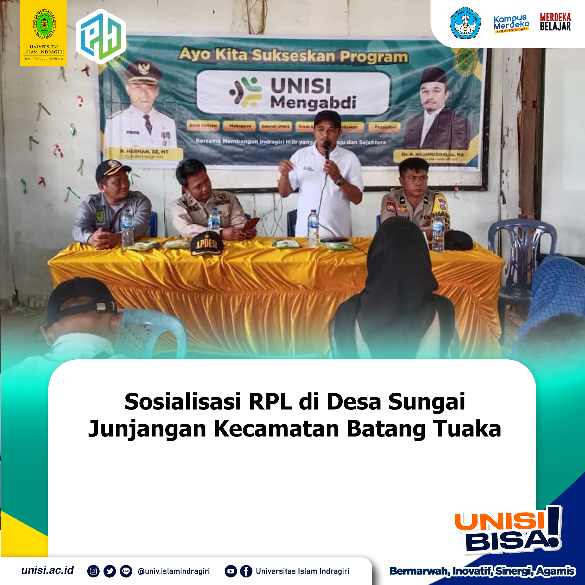 Sosialisasi RPL di Desa Sungai Junjangan Kecamatan Batang Tuaka
