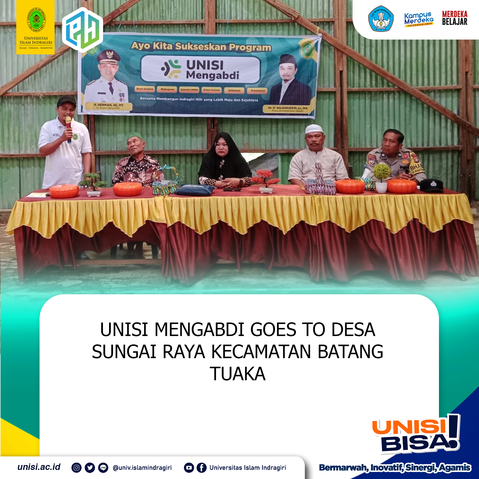 Unisi Mengabdi Goes to Desa Sungai Raya Kecamatan Batang Tuaka