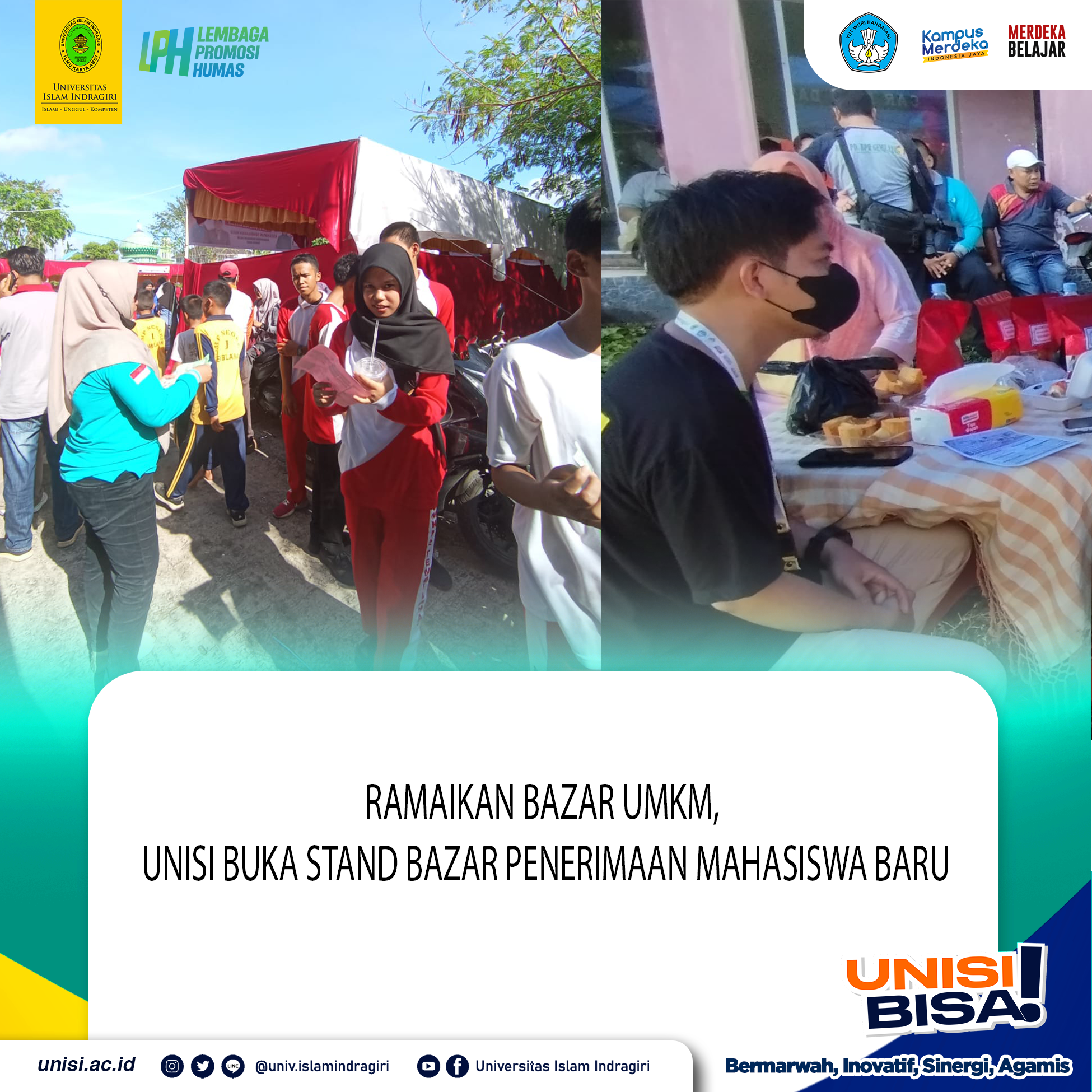 Ramaikan Bazar UMKM, Unisi Buka Stand Bazar Penerimaan Mahasiswa Baru