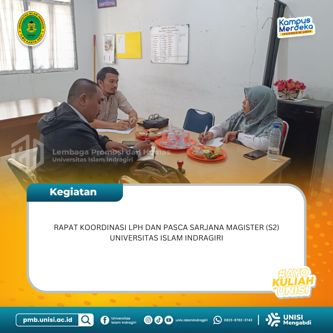 Rapat Koordinasi LPH dan Pascasarjana Magister S2 Unisi