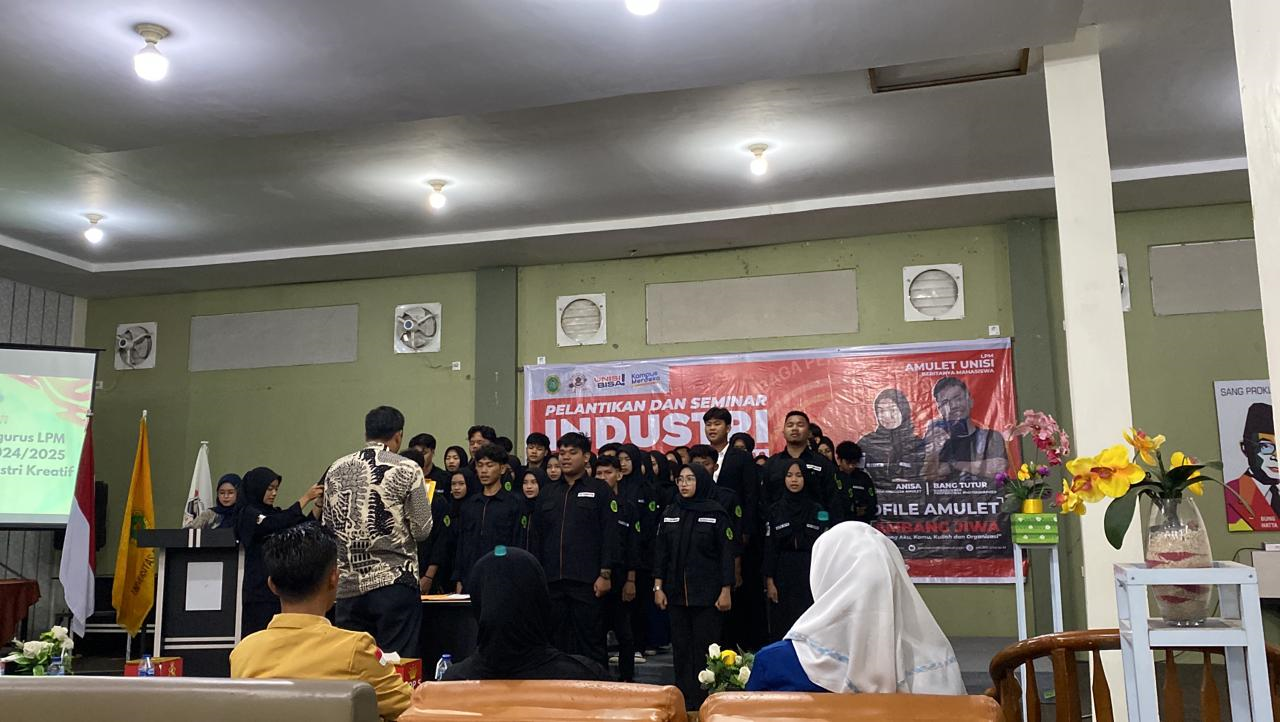 Pelantikan LPM AMULET Universitas Islam Indragiri