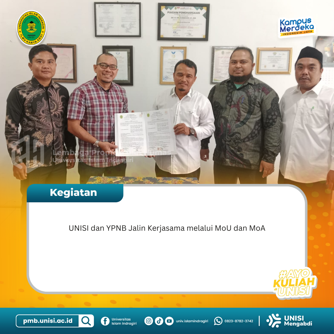 Unisi dan YPNB Jalin Kerjasama melalui MoU dan MoA