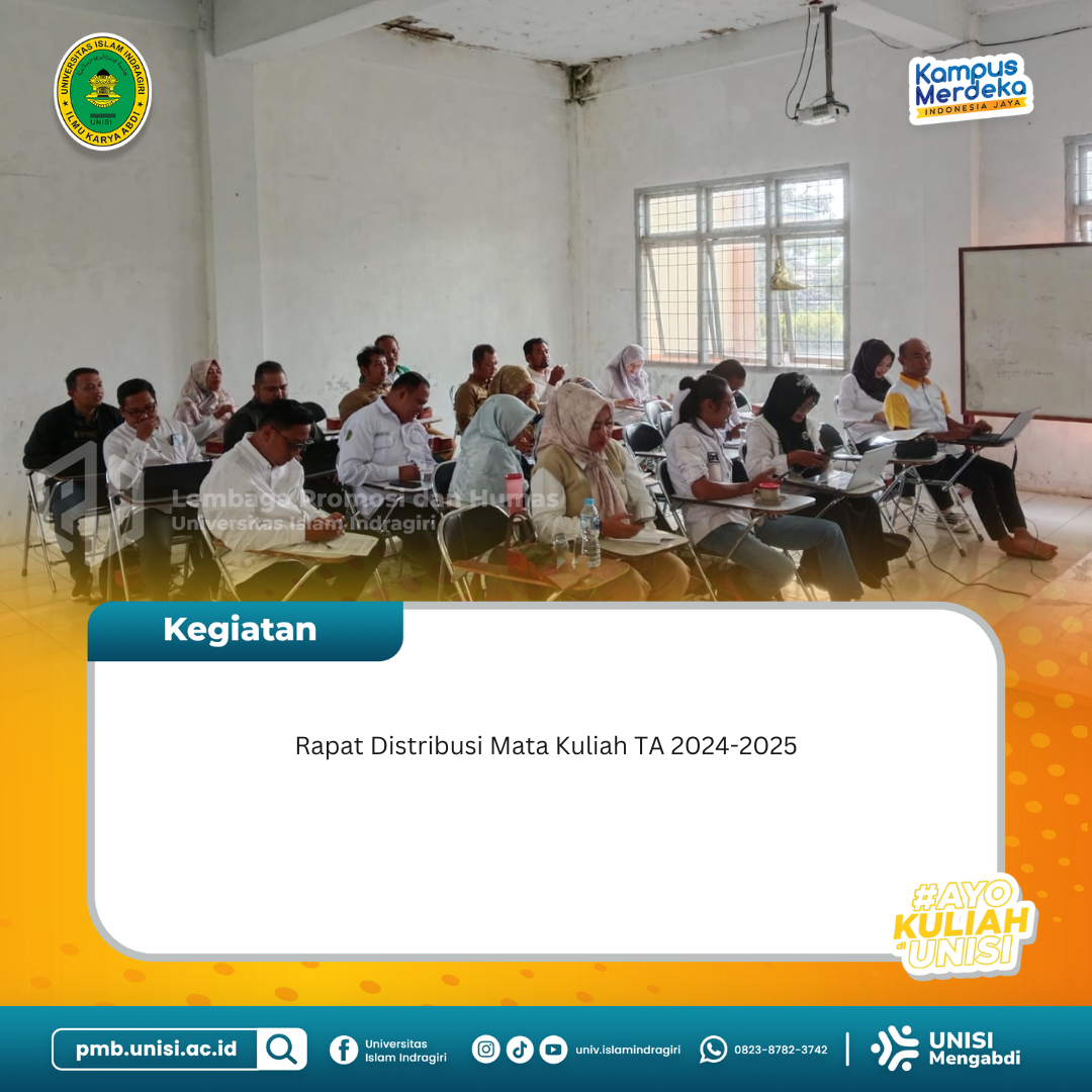 Rapat Distribusi Mata Kuliah TA 2024-2025