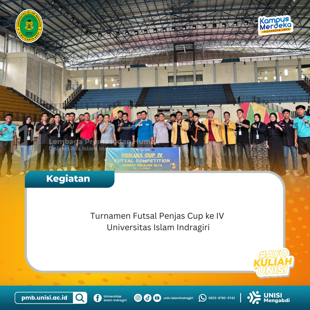 Turnamen Futsal Penjas Cup ke IV Universitas Islam Indragiri