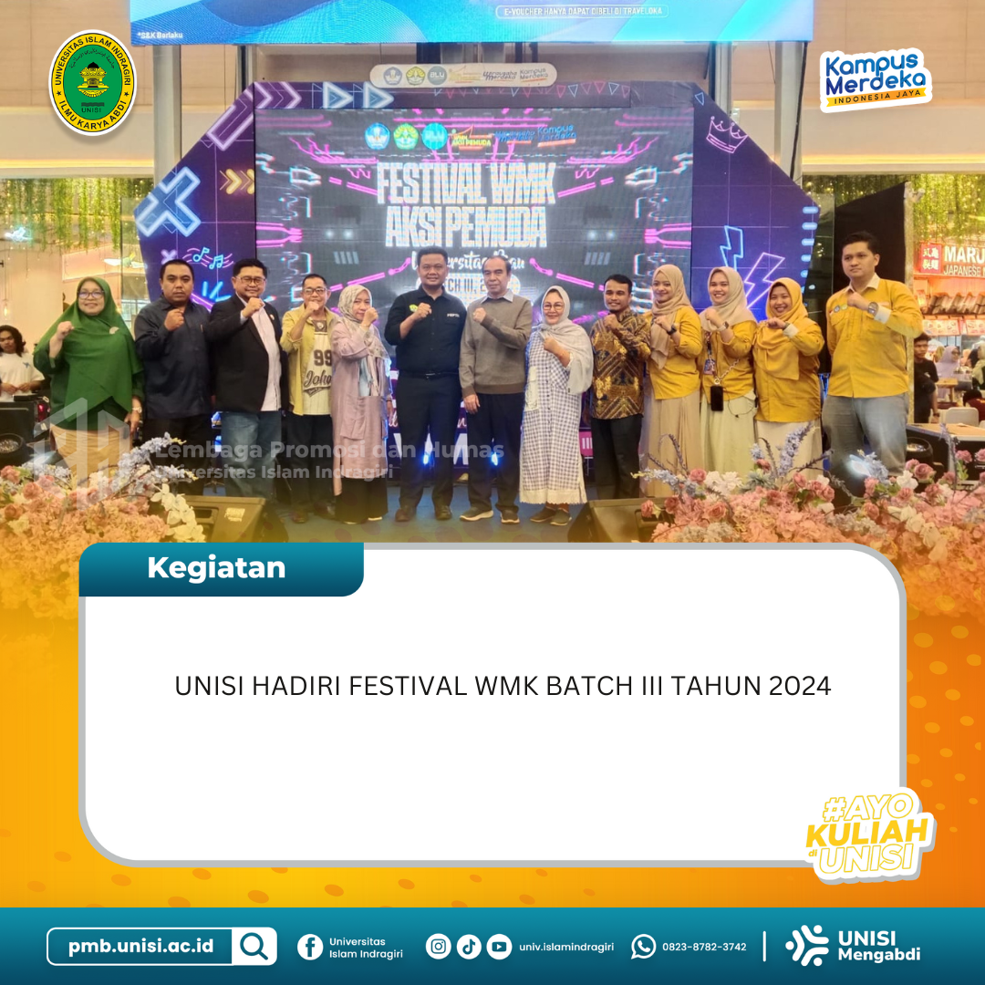 Unisi Hadiri Festival WMK Batch III Tahun 2024