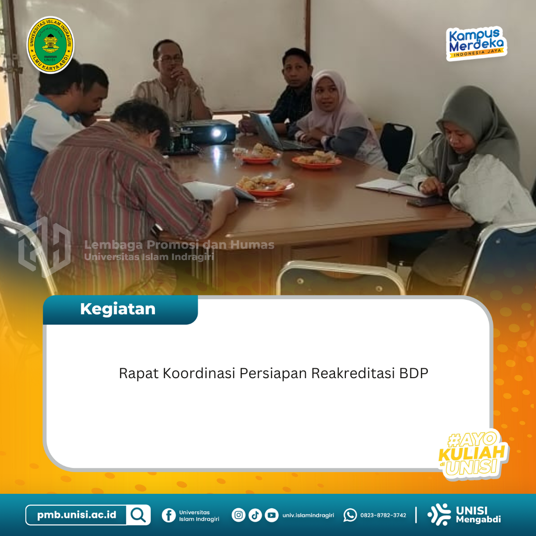 Rapat Koordinasi Persiapan Reakreditasi Teknologi Pangan Unisi