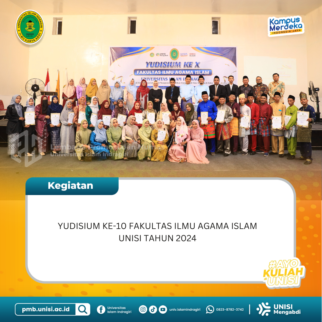 Yudisium ke-10 Fakultas Ilmu Agama Islam Unisi Tahun 2024