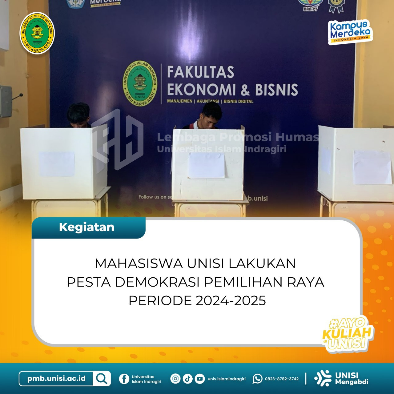 Mahasiswa Unisi Lakukan Pesta Demokrasi Pemilihan Raya Periode 2024-2025