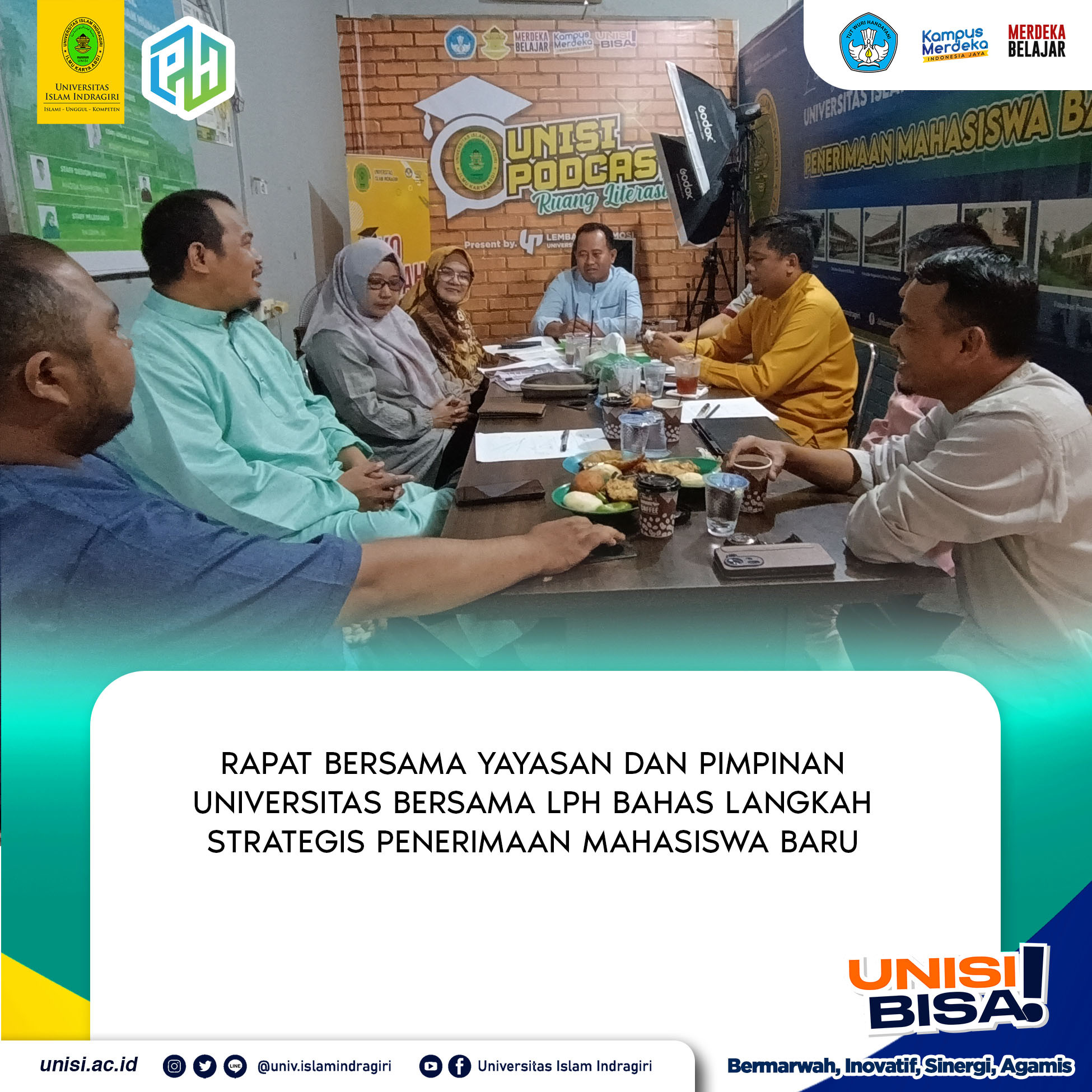 Rapat Bersama Yayasan, Pimpinan Universitas dengan LPH Bahas Langkah Strategis PMB