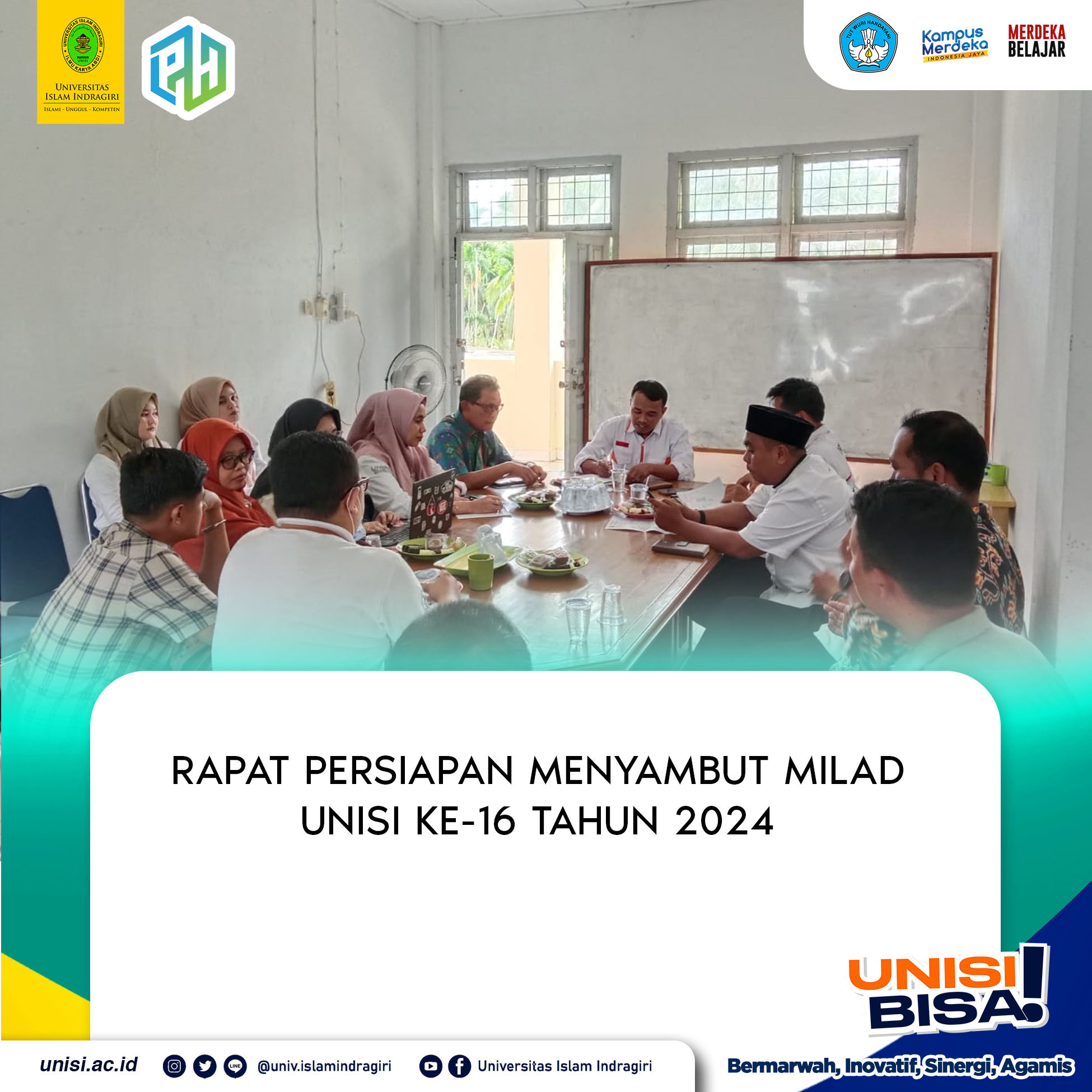 Rapat Persiapan Menyambut Milad UNISI ke-16 Tahun 2024