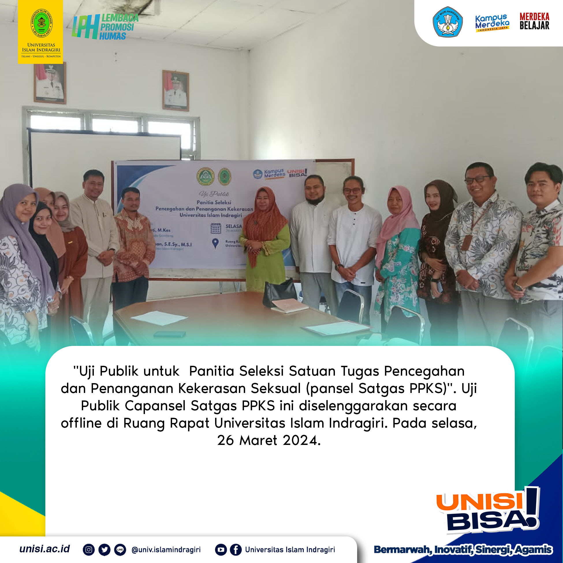 Uji Publik untuk Panitia Seleksi Satuan Tugas Pencegahan dan Penanganan Kekerasan Seksual