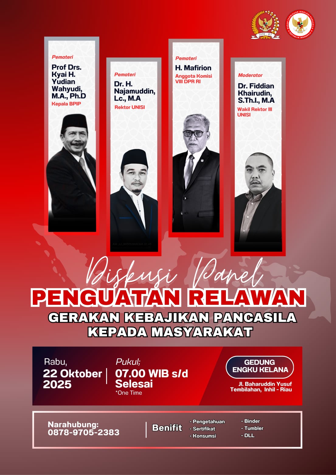 BPIP RI Gelar Penguatan Relawan Gerakan Kebajikan Pancasila, Anggota DPR RI dan Rektor UNISI Hadir sebagai Narasumber